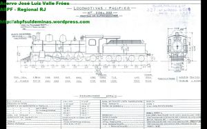 Desenho técnico Locomotiva 327